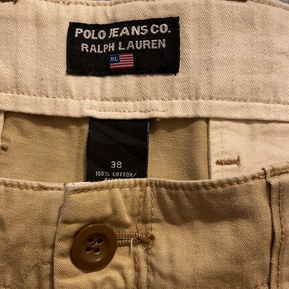 MENS POLO RALPH LAUREN KHAKI SHORTS - Picture 5 of 6